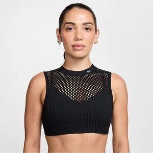 NWT Nike Indy Net Low Support Padded Sports Bra. Black. Size L. Retail $55